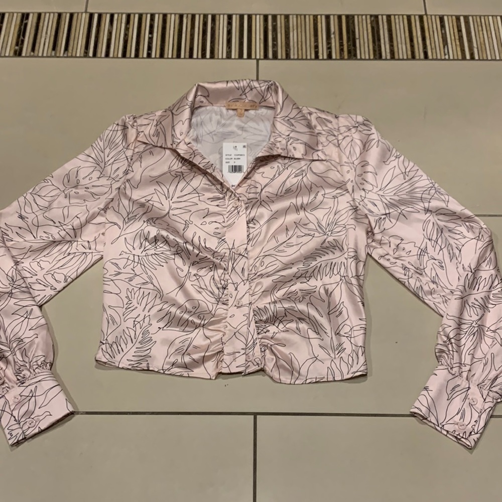 Cropped button up top